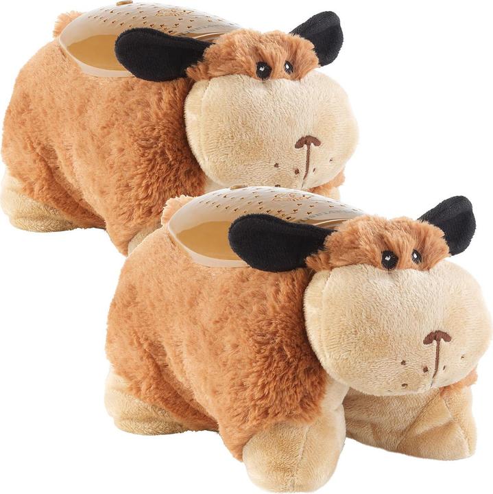 Immagine prodotto Playtastic Set di 2 cani "Tobias" con proiezione di stelle e cambia colori (29 cm)