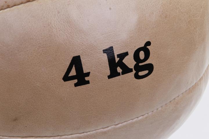 Actual product image Tanga Sports Leather medicine ball, 4 kg (4 kg)