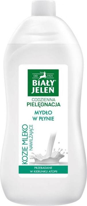Biały Jeleń White Deer - Hypoallergenic Moisturizing Liquid Soap With Goat's Milk Refill 1L (Flüssigseife, 1000 ml)