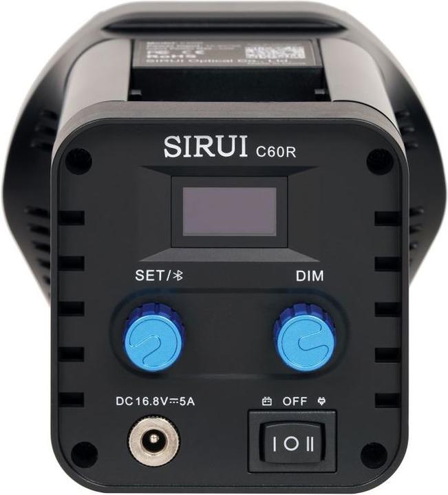 Actual product image Sirui C60R LED permanent light RGB-360°-Color 60W - super quiet 20dB - photo + video light (Video light)