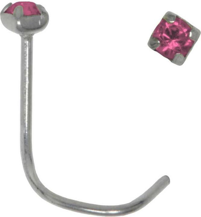 Actual product image Bijouteria Nose piercing (Crystal, Silver 925)