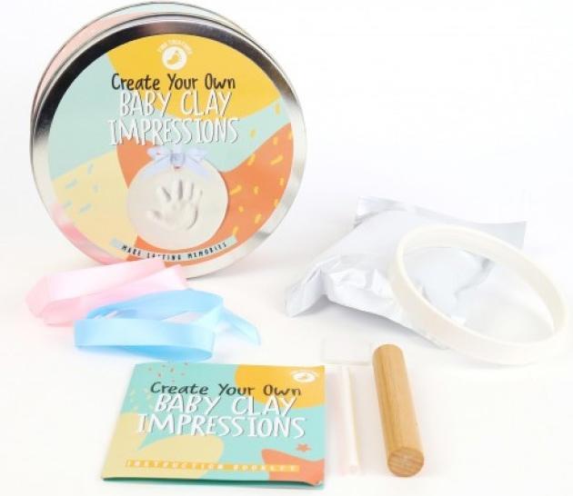 Image du produit Pikkii Kit de bricolage d'empreinte de pied et de main de bébé