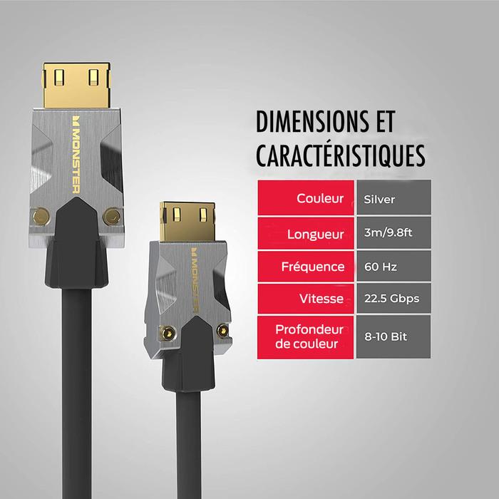 Actual product image Monster M1000 (3 m, HDMI)