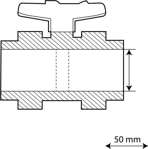 Immagine prodotto Koi-Breeder Valvola a sfera in PVC-U