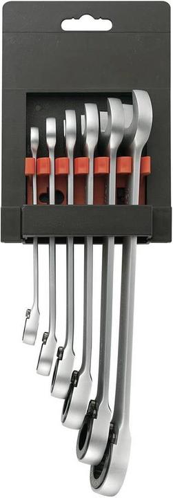 Produktbild Toolcraft Gabel-/Ratschenschlüssel-Satz umschaltbar 6tlg (19 mm, 10 mm, 17 mm, 15 mm, 8 mm, 13 mm)