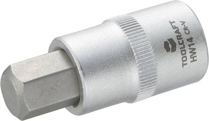 Toolcraft Steckschlüssel-Einsatz 12.5 mm (1/2”) mit Sechskant-Bit