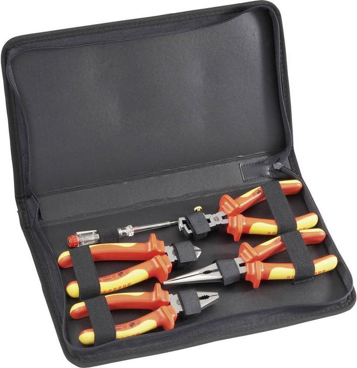 Toolcraft Set di pinze VDE con tester di fase 5 pezzi.