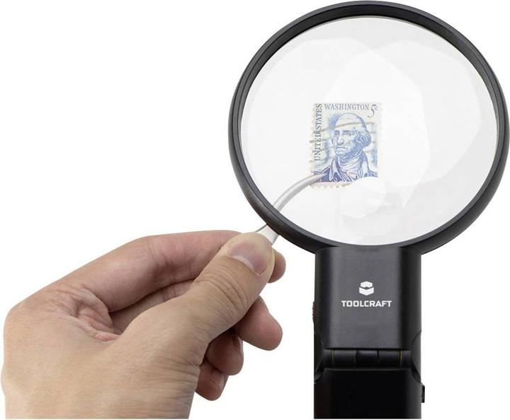 Actual product image Toolcraft Handle magnifier with illumination