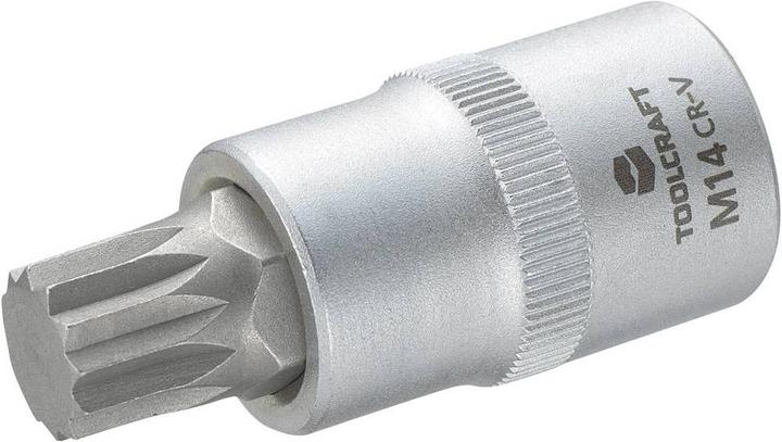 Toolcraft Steckschlüssel-Einsatz 12.5 mm (1/2”) mit Vielzahn-Bit M14 (14 mm)