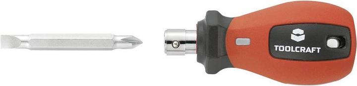 Toolcraft 8 in 1 screwdriver with reversible bit (Port, Phillipps cross recess (PH), Pozidriv cross recess (PZ))