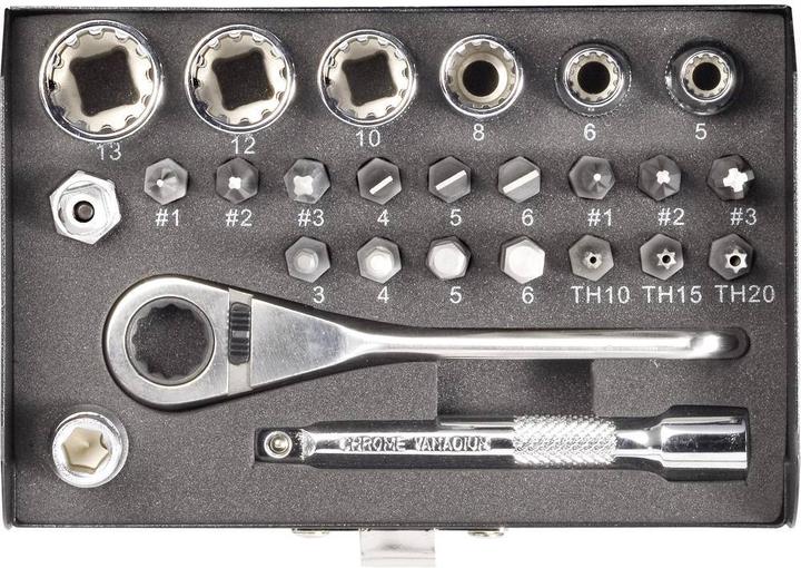 Toolcraft Mini-Ratschen-Set (3 mm, 4 mm, 5 mm, 6 mm)