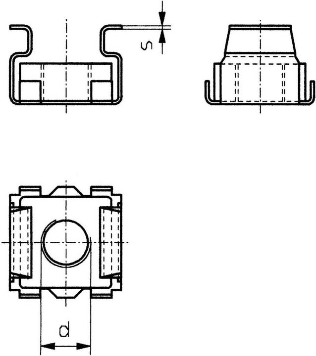 Actual product image Toolcraft Cage nuts (M5)