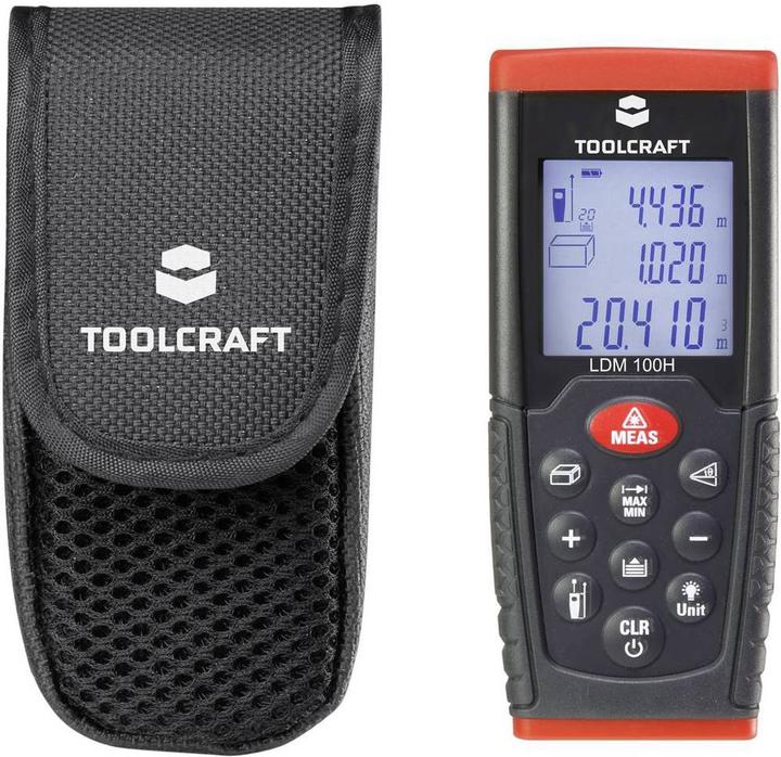 Actual product image Toolcraft Laser Distance Meter LDM 100 H (100 m, 635 nm)