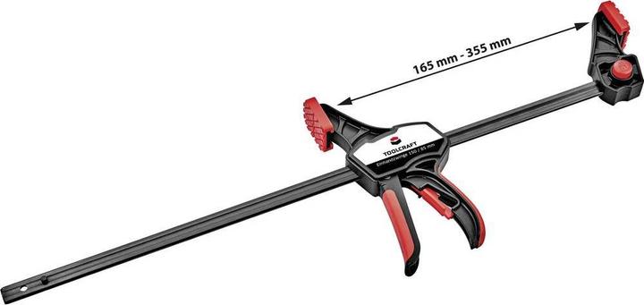 Produktbild Toolcraft Einhandzwinge 150 x 85 mm 1500 Nm (150 mm)