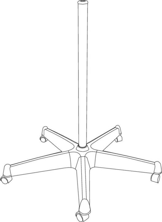 Actual product image Toolcraft Rolling stand for magnifying lamp 96