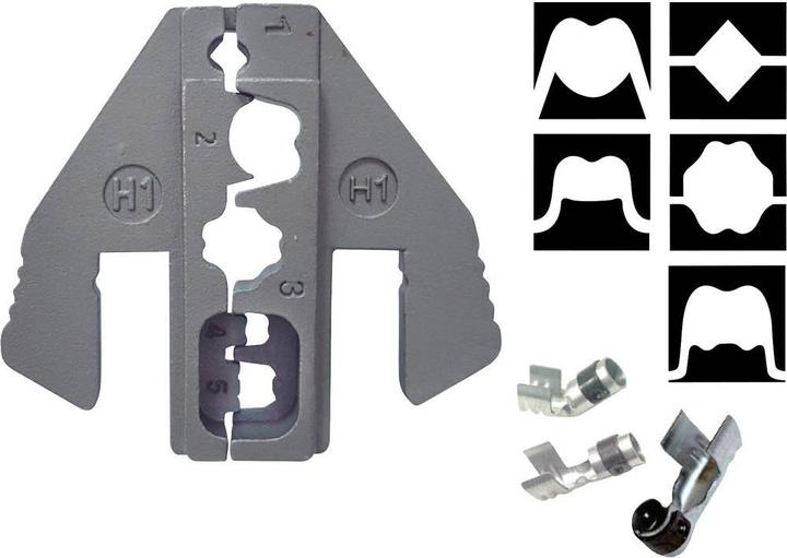 Actual product image Toolcraft Spark plug connector crimping range: 1 mm²
