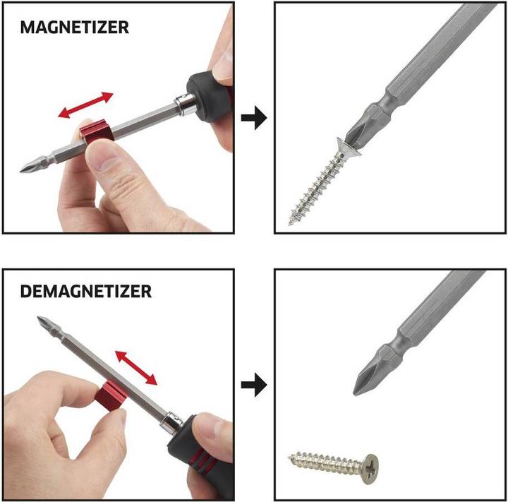 Produktbild Toolcraft 8-In-1 Wechselklinge Schlitz/Ph mit Magnetisierer (Schlitzschrauben, Pozidriv-Kreuzschlitz (PZ), Phillipps-Kreuzschlitz (PH))
