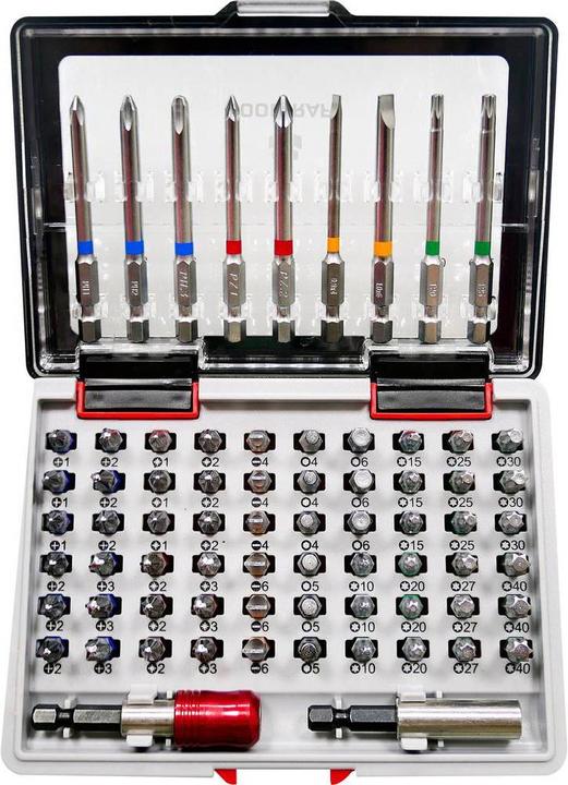 Toolcraft Bit impostato (Presa esagonale TX M20, Presa esagonale TX M27, Presa esagonale TX M30, Presa esagonale TX M10, Esagono cavo TX M15, Esagono incassato TX M25, Esagono incassato TX M40, Croce Phillips PH M1, Croce Phillips PH M2, Croce Pozidriv PZ M1, Croce Pozidriv PZ M2, Croce Phillips PH M3, Croce Pozidriv PZ M3)