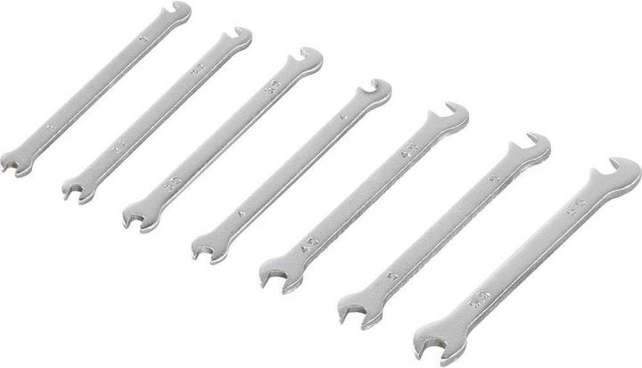 Produktbild Toolcraft 7tlg. Mini-Maulschlüssel-Satz 3.0 - 5.5 mm (5 mm, 5.5 mm, 3.2 mm, 4.5 mm, 3 mm, 3.5 mm, 4 mm)