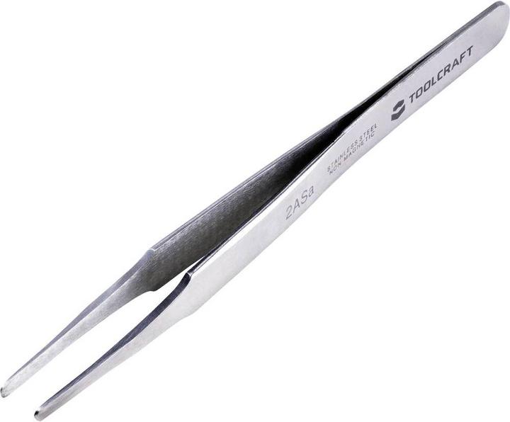 Produktbild Toolcraft Pinzette 2ASA Flach-rund 120 mm