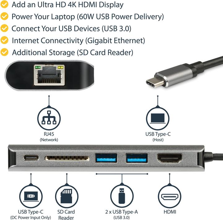 Produktbild StarTech DKT30CSDHPD3 (USB-C, 2 Ports)