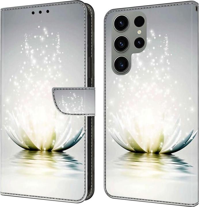 Cover-Discount 3D-Effekt Hülle Etui Lotusblüte (Samsung Galaxy S24 Ultra)