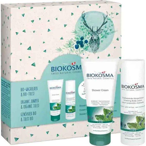 Immagine prodotto Biokosma Set regalo 2023 Ginepro Tulsi 2x200+25ml (Set per la cura del corpo)