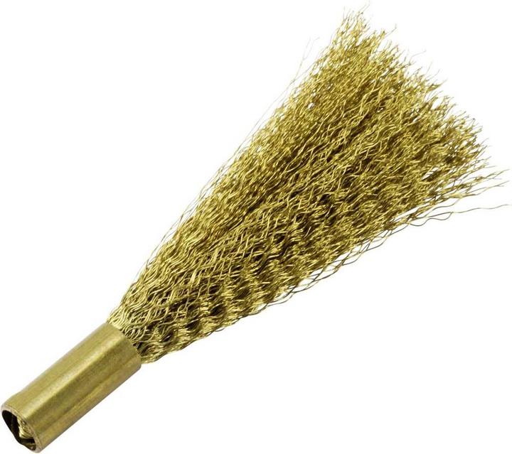 Actual product image Toolcraft Replacement brush for glass fibre eraser 12-pack (brass wire) 4 mm