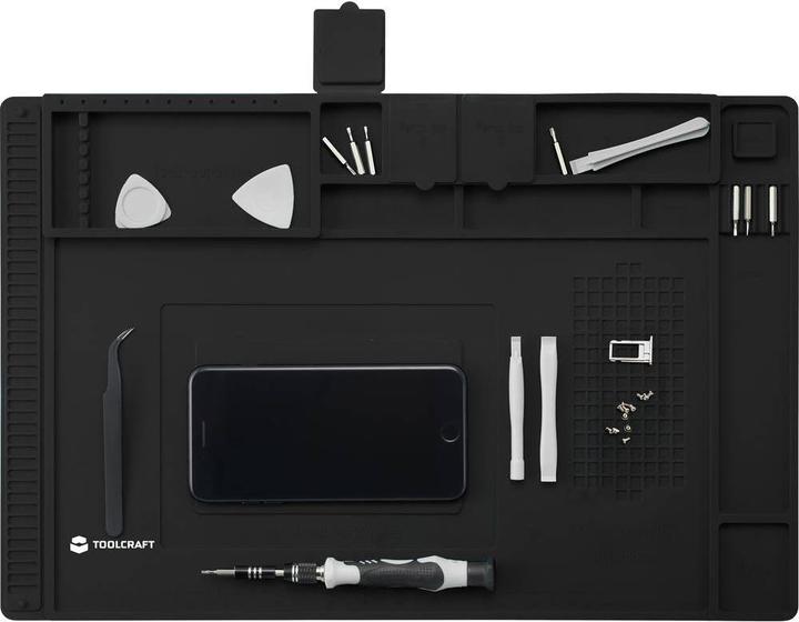 Produktbild Toolcraft Hitzefeste Tischunterlage, Lötunterlage, Silikonunterlage