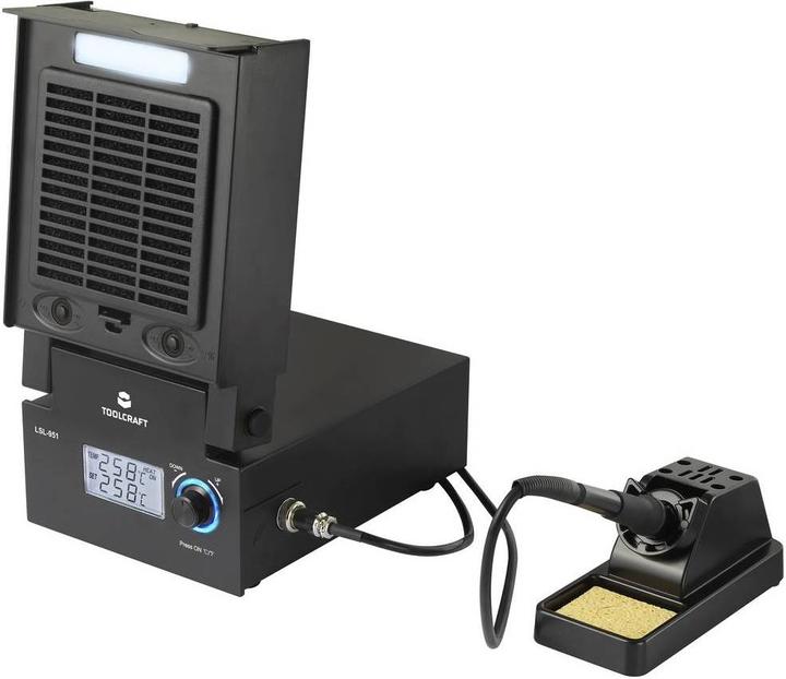 Produktbild Toolcraft Lötstation mit LED-Beleuchtung und Lötrauchabsaugung