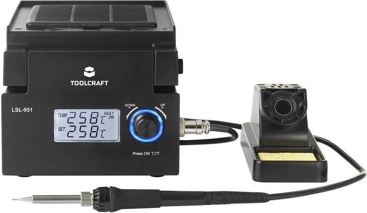 Produktbild Toolcraft Lötstation mit LED-Beleuchtung und Lötrauchabsaugung