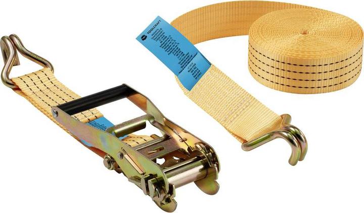Toolcraft Sangle d'arrimage à cliquet 2 pièces 50 mm x 8 m 4 kg