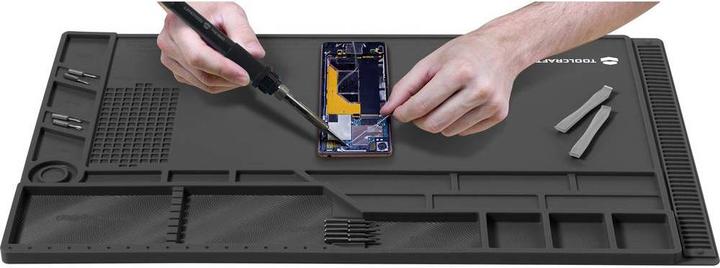 Actual product image Toolcraft Heatproof table pad, soldering pad, silicone pad (Storage)