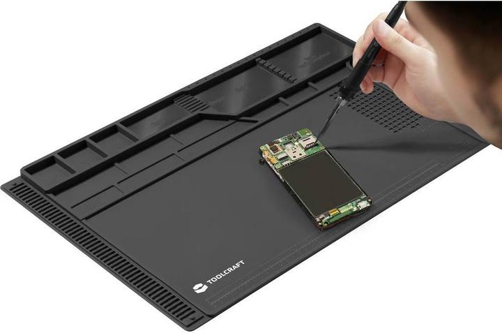 Actual product image Toolcraft Heatproof table pad, soldering pad, silicone pad (Storage)