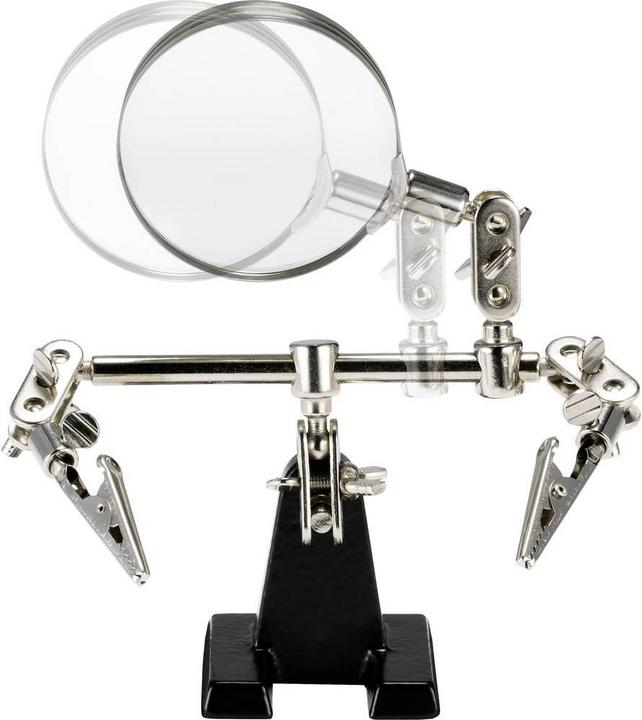 Immagine prodotto Toolcraft Terza mano con lente d'ingrandimento in vetro