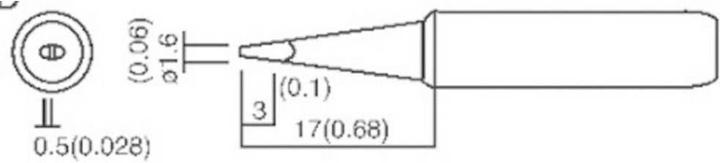 Actual product image Toolcraft Lötspitze (Soldering tip)