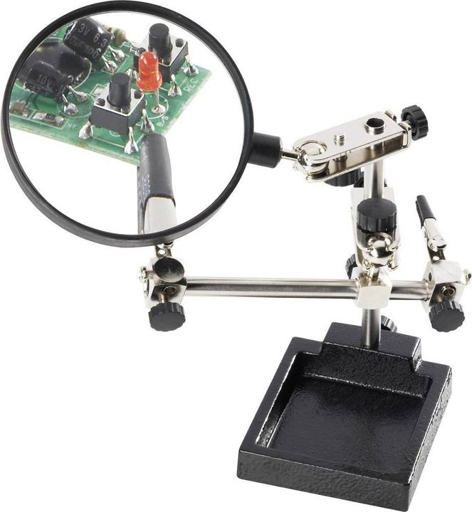 Immagine prodotto Toolcraft Ausilio per saldatura e assemblaggio con lente d'ingrandimento in vetro ZD-10H