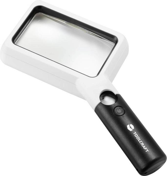 Produktbild Toolcraft Quadratische LED-Handlupe