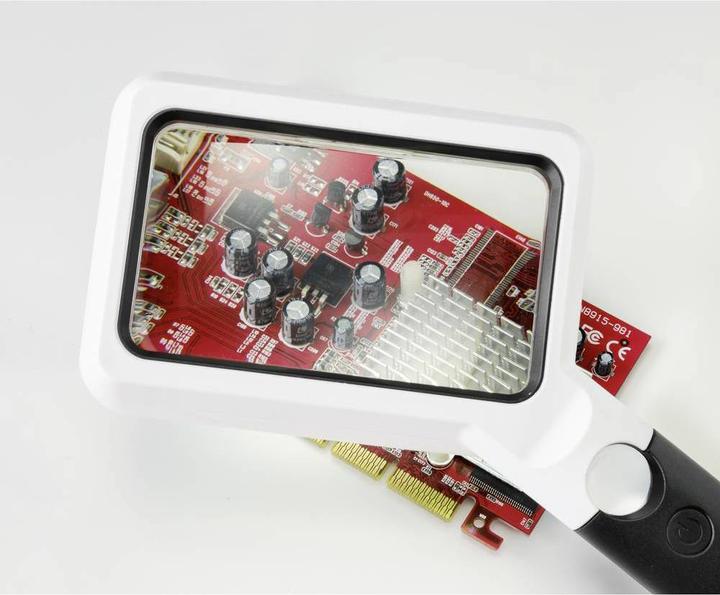 Produktbild Toolcraft Quadratische LED-Handlupe