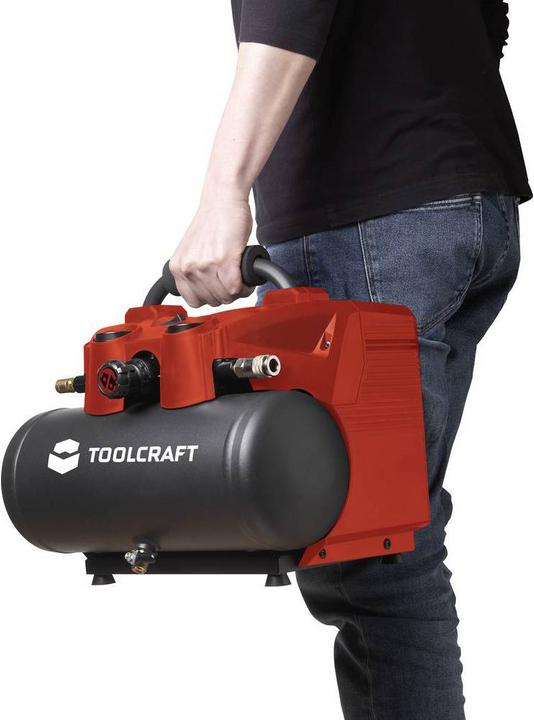 Produktbild Toolcraft Akku-Druckluft-Kompressor AP-1200 (8 Bar, 6 l)