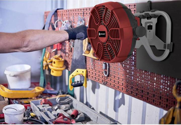 Actual product image Toolcraft Battery-powered fan