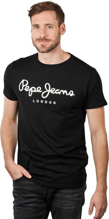Pepe Jeans Original Stretch T-Shirt Short Sleeve Black (XXL)