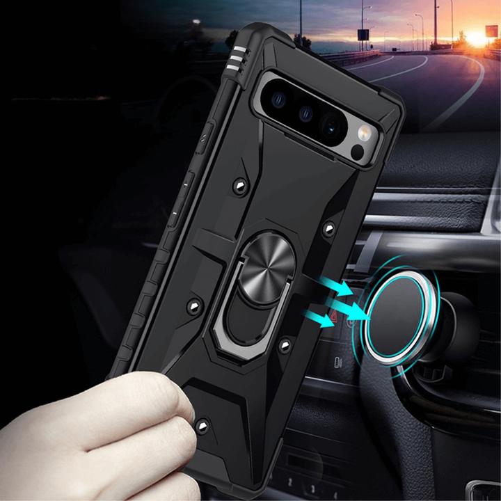 Produktbild Cover-Discount Google Pixel 8 Pro - Armor Case mit Kickstand schwarz (Google Pixel 8 Pro)