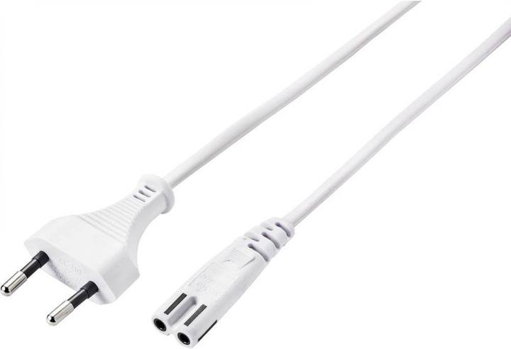 Produktbild Basetech Netzkabel, Eurostecker, gerade/C7 gerade, 5 m (5 m)