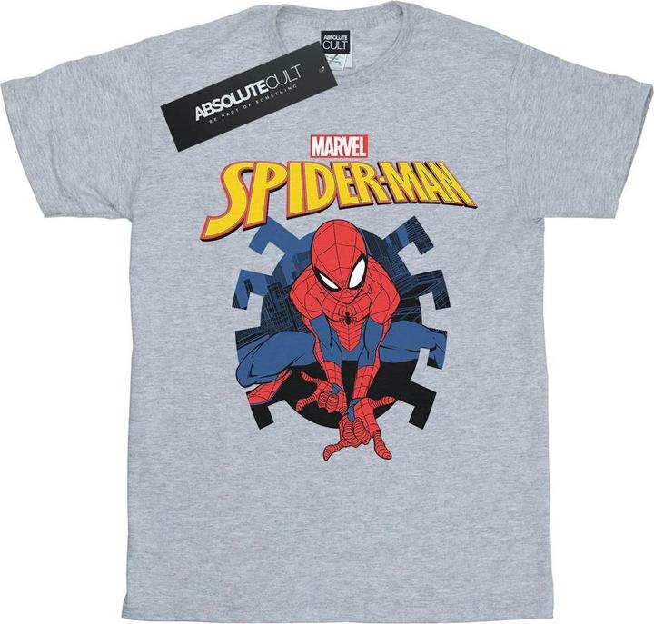 Produktbild SpiderMan Web Shooting Emblem Logo TShirt (S)