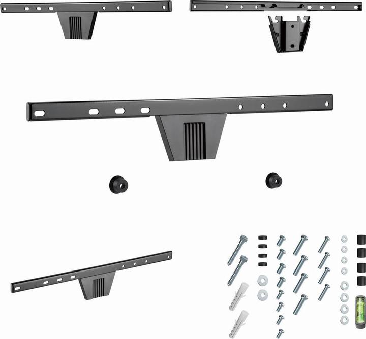 Image du produit Gembird WM-S80F-01 Support TV (80") Noir (Mur, 80", 50 kg)