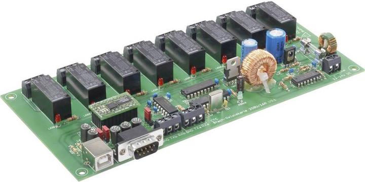 Actual product image Conrad Components 8-way relay card 230 V/AC 16 A
