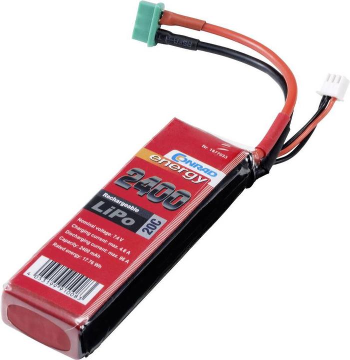 Produktbild Conrad energy Modellbau-Akkupack (LiPo) (7.40 V, 2400 mAh)