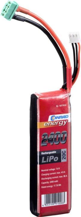 Produktbild Conrad energy Modellbau-Akkupack (LiPo) (7.40 V, 2400 mAh)