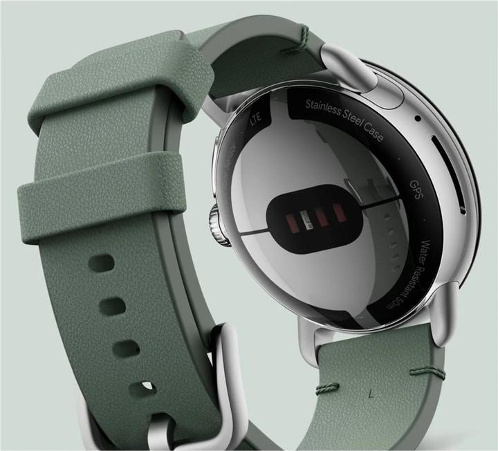 Image du produit Google Bracelet en cuir pour Pixel Watch taille L (Cuir, Acier inoxydable)